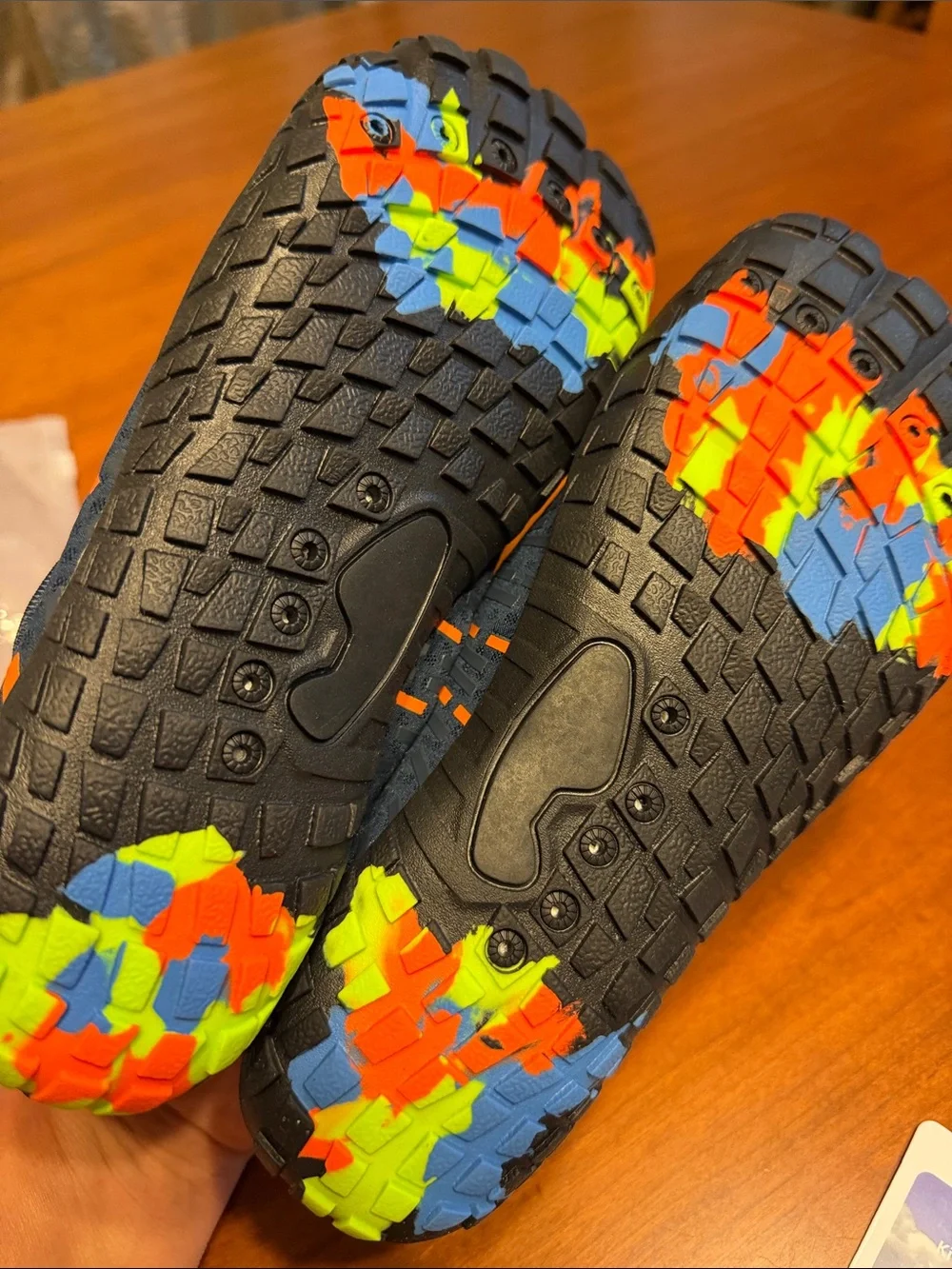 NEW Kids Navy and Orange Water Shoes